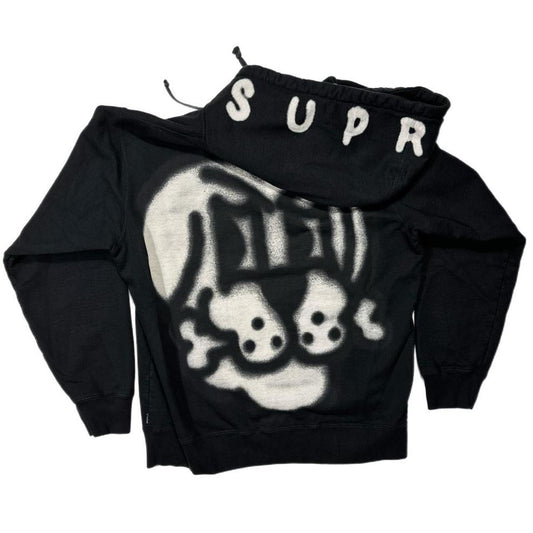 Supreme FW18 ‘Bone’ Zip-Up Hoodie