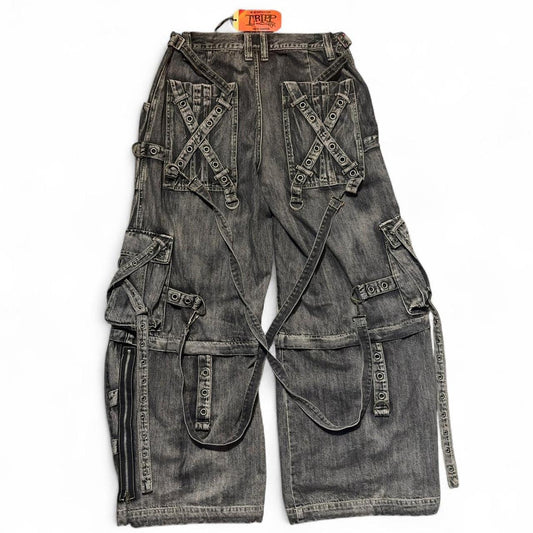 Tripp NYC X Straps Baggy Wide Leg Denim