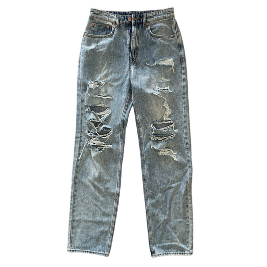 Ksubi Distressed Straight Leg Jeans