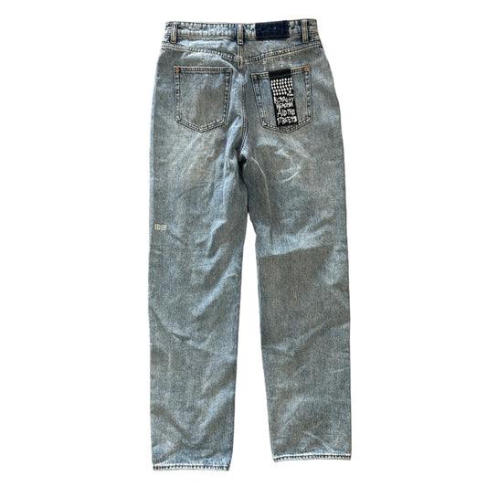 Ksubi Distressed Straight Leg Jeans