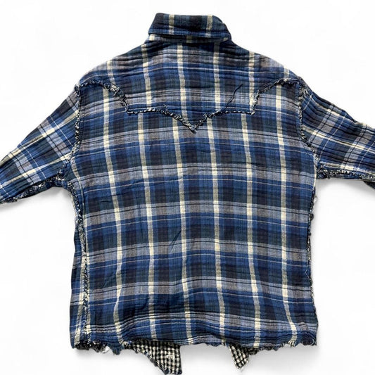 Vintage Serious Clothing Distressed Western Shirt