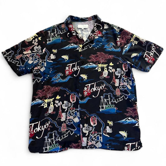 Kith SS24 Tokyo All Over Print Camp Shirt