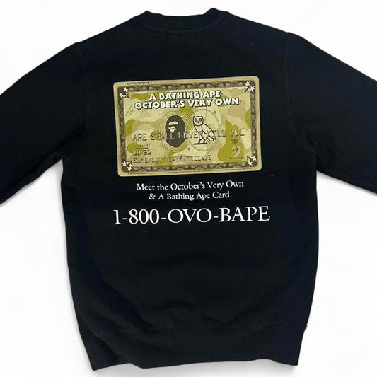 Bape x OvO Golden Card Sweatshirt