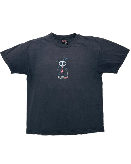 Vintage Flip Skateboards Skeleton Logo Tee