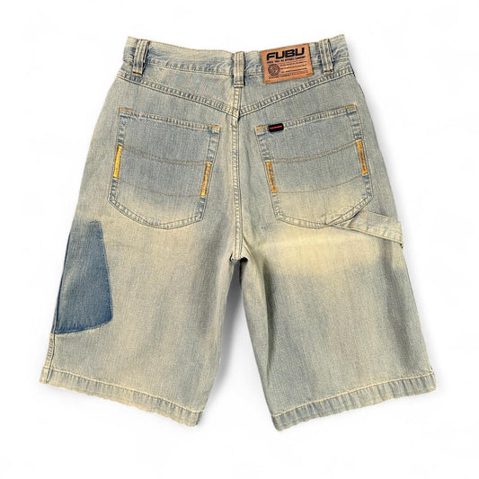 Retro Fubu The Collection Mud Washed Carpenter Shorts