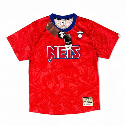 AAPE By A Bathing Ape x NBA Brooklyn Nets Mesh Jersey Tee