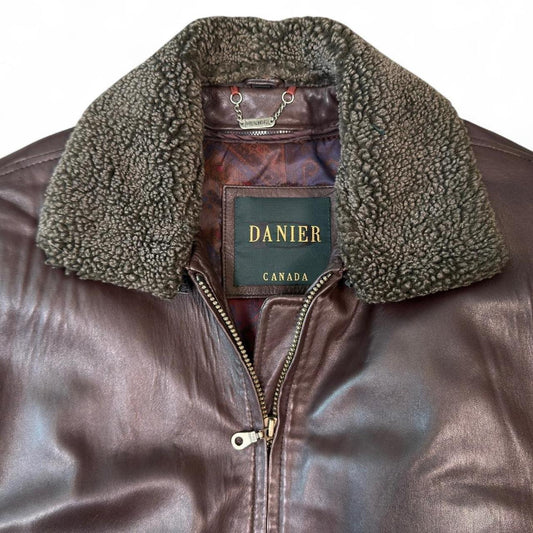 Danier Canada Leather Aviator Jacket