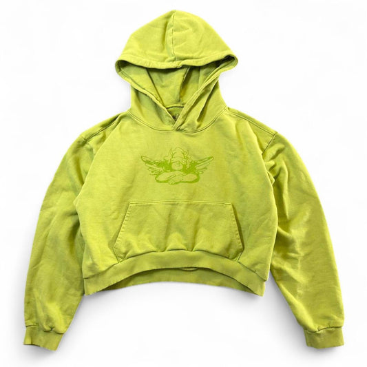 Cropped Angel Graphic Hoodie